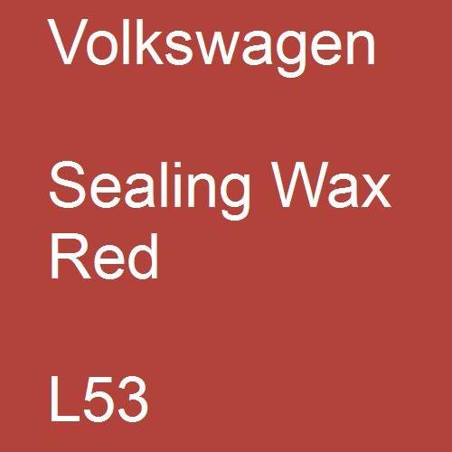 Volkswagen, Sealing Wax Red, L53.